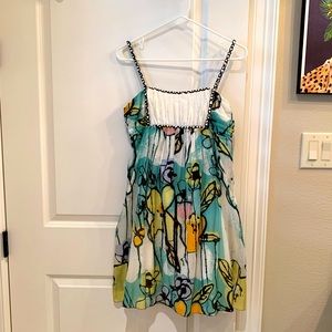 Max Studio Floral Camisole Dress Size Extra Small